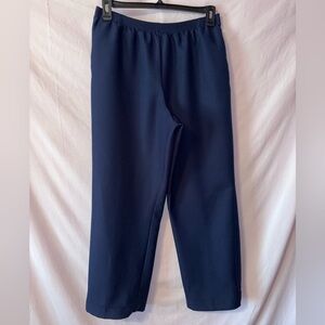Alfred Dunner Blue Relaxed Fit Trousers